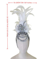 The Stardust Wings of Radiance – Deluxe Feathered Samba & Carnival Crown