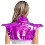 Metallic Gothic Armor Shoulder Shrug Steampunk Pauldron Collar Stage Costume