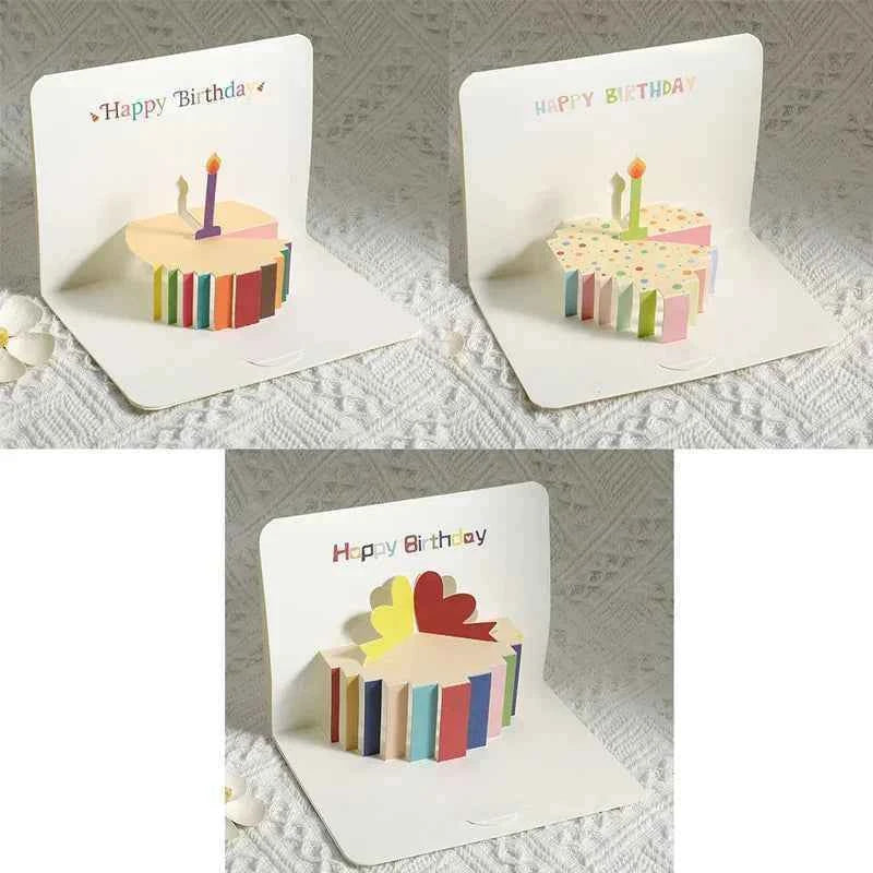 Birthday Greeting Cards 3D Pop Up Gift Card Gift Cards with Envelope Wedding Decorations for Tables Greeting Cards Gift Card