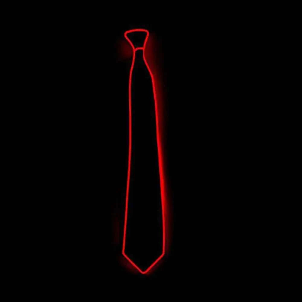 Shirt Fashion Stage Props Business Party For Women EL Wire Neon Gift For Men Glowing Tie Neck Ties Luminous Tie LED Tie