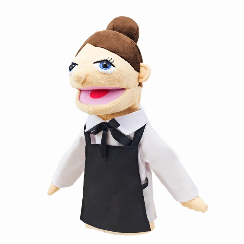 Cute Cartoon Profession Series Hand Puppet Plush Doctor Police Officer Nurse Teacher Job Puppet Ventriloquism Doll - Big Tim's Magic Emporium