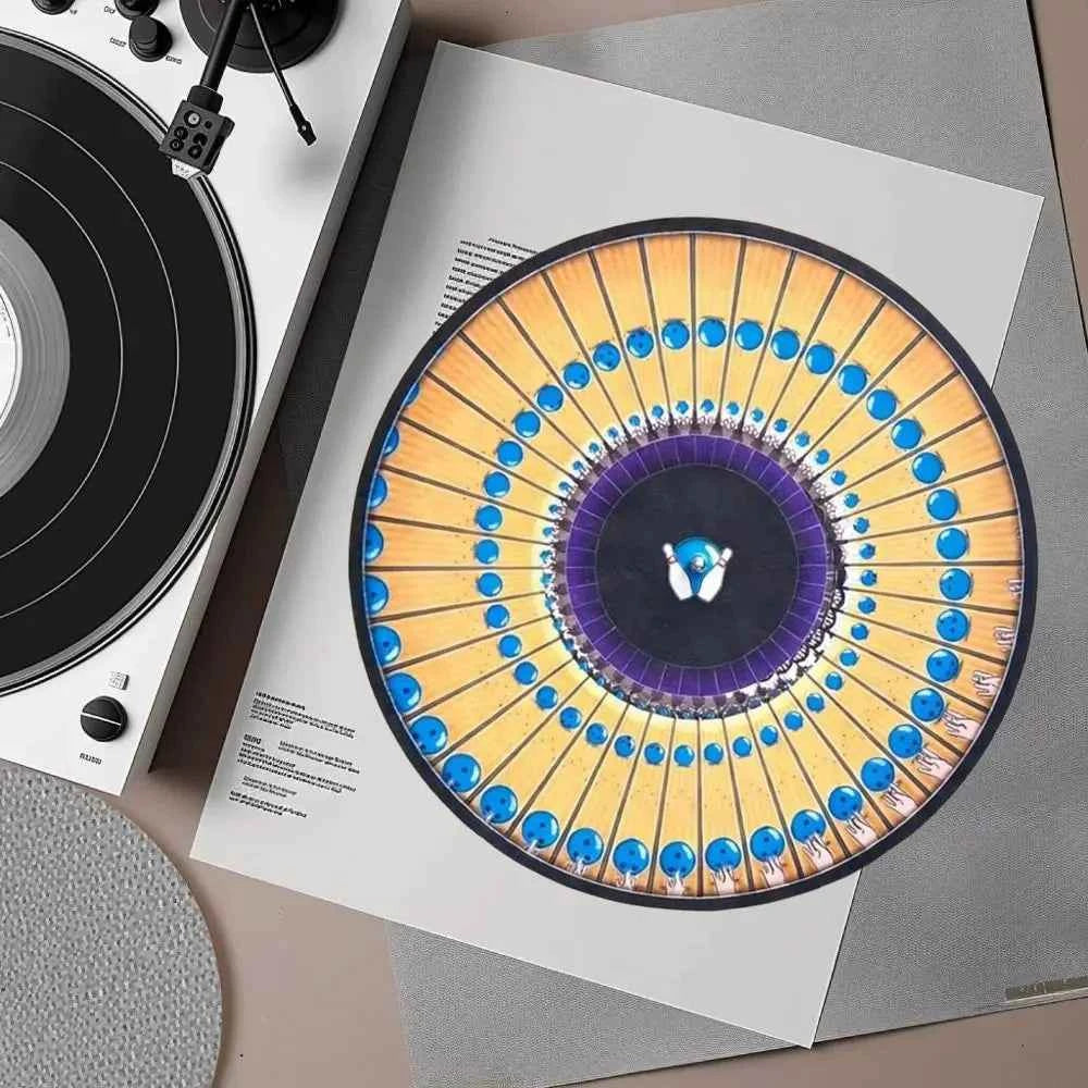 Zoetrope Motion Effect Animated Zoetrope Slipmat Animated Pattern Art Display Optical Illusion Turntable Mat