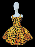 Gold & Silver Sequin Flared Mini Showgirl Dress – Glamour Stage & Performance Skater Costume
