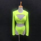 The Stardust Electra Performance Set – Long-Sleeve Pole & Gogo Bikini