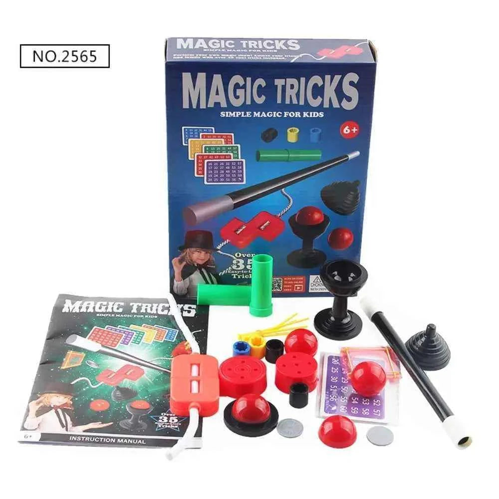 Puzzle Simple Magic Prop Beginners Magic Kit Set for Kids Exciting Magician Tricks Performance Show with Instruction Manual