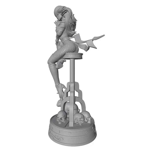 1/24Room Decoration Sexy Magician Anime Character Statue 3D Printed Gray Model Figurine DIY Doll Model Unassembled And Unpainted