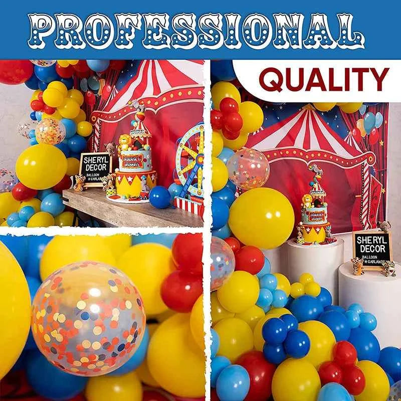 Birthday balloon chain set Clown Circus party Children baby birthday background theme party decoration decoration balloon set