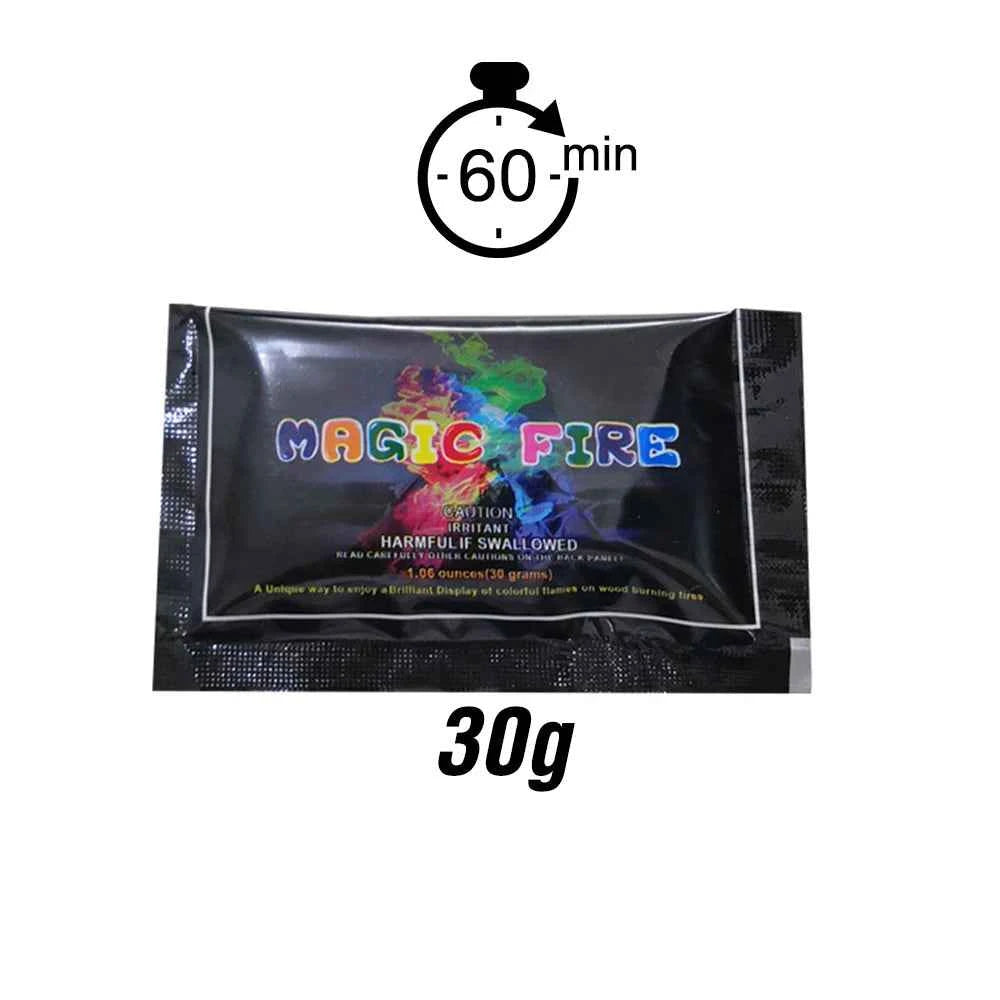 Mystical Fire Magic Tricks Color Flames Powder Bonfire Sachets Fireplace Pit Patio Toy Magician Pyrotechnics Party Glowing Props - Big Tim's Magic Emporium