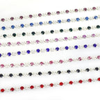 The Stardust Pearl Stream – Premium Silver Base Glass Rhinestone & ABS Pearl Cup Chain Trim