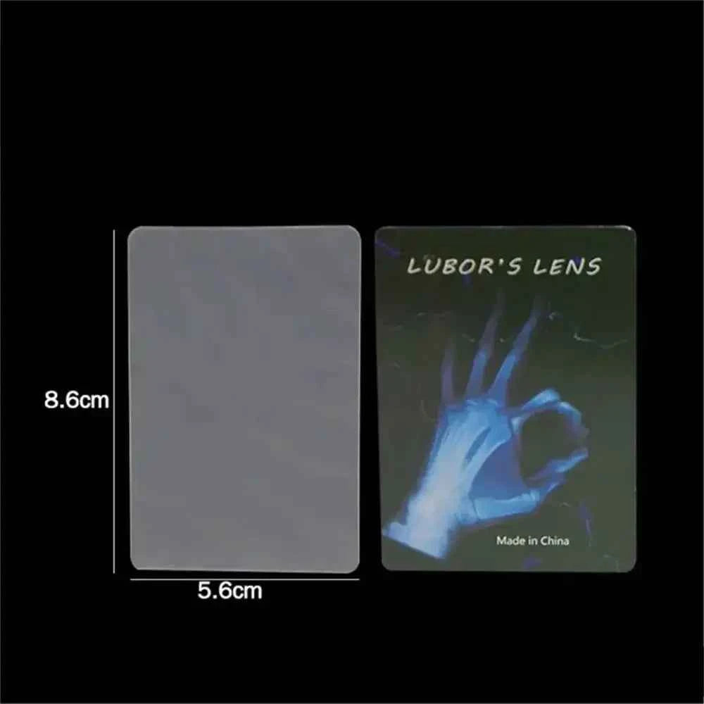 Magic Tricks Lubors Lens Twisted Pen Magic Props Card Perspective Distortion Gimmick Porp Performing Perspective Card Magic