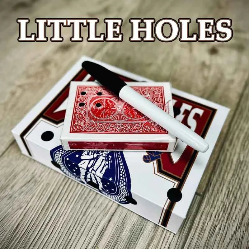 Little Holes by Roddy McGhie Magic Tricks Visual Moving Hole Black Hole Jumping Magia Close-up Illusions Gimmicks Mentalism Prop