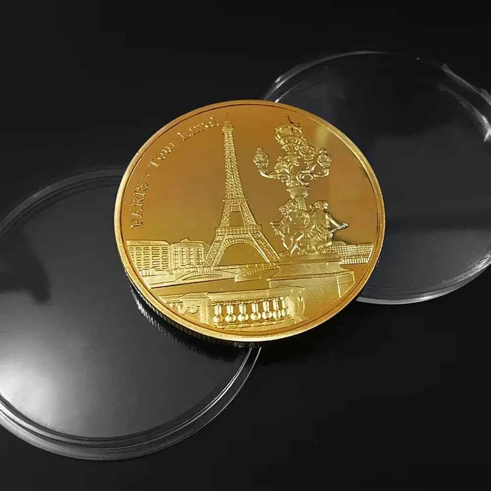 Paris Eiffel Tower Coin Collection Travel Collection Commemorative Coins Commemorative Coins Non-currency