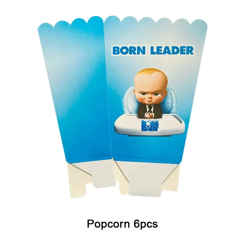 Cartoon Bossed Baby Newborn 1st Birthday Party Decorations Cute Balloons Plates Banner Tableware Set for Kids Party Favors Gifts