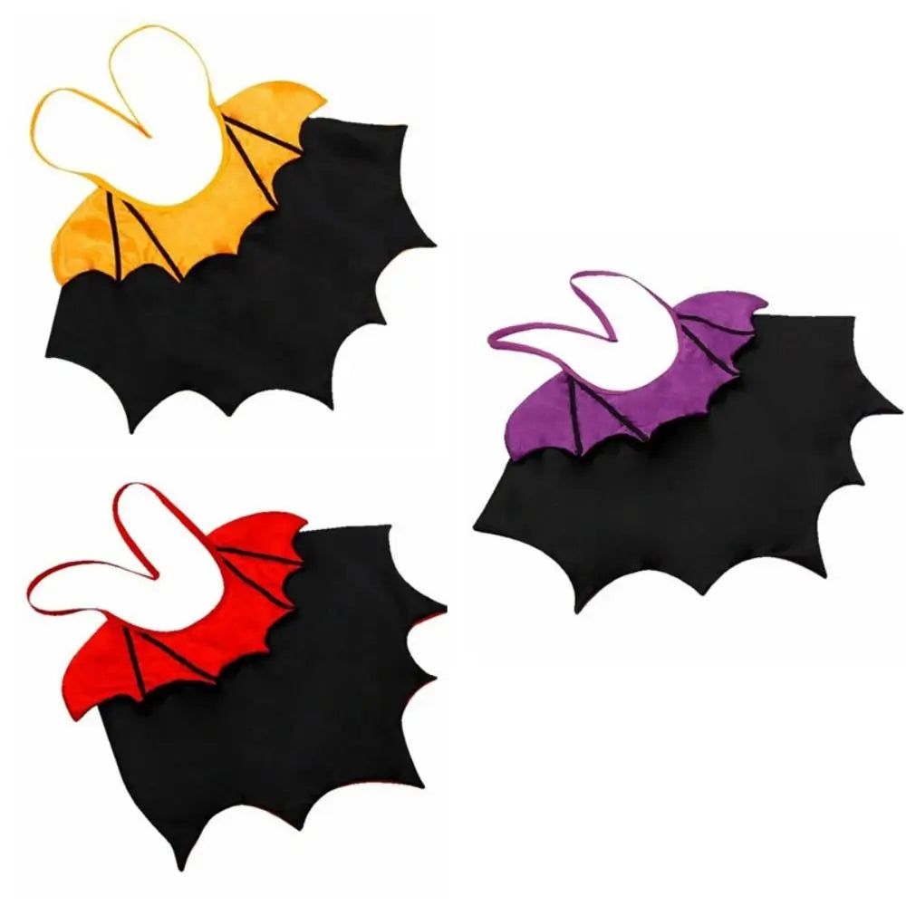 Bat Transformation Halloween Pet Costume Stand-collar Comfortable Cat Cosplay Cloak Bow Soft Fabric Small Dog Knight Cape Party