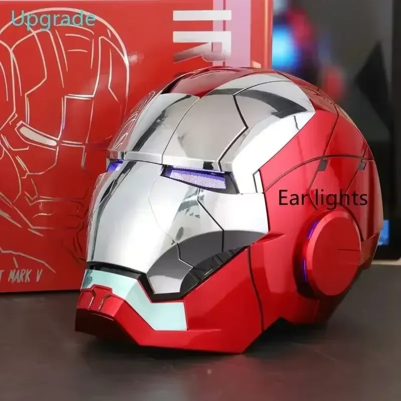 New Mechahead Mk50 Jarvis Iron Man Helmet Luminous Voice Control Deformable Electric Opening Halloween Cos Mask Male Toys Gifts - Big Tim's Magic Emporium