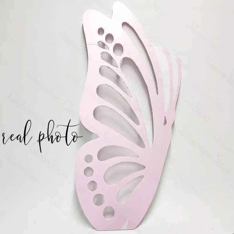 Purple Pink Butterfly Cutouts Hollow DIY Butterflies Decoration Baby Shower 1st Birthday Party Decor Supplies Girls Cut Out