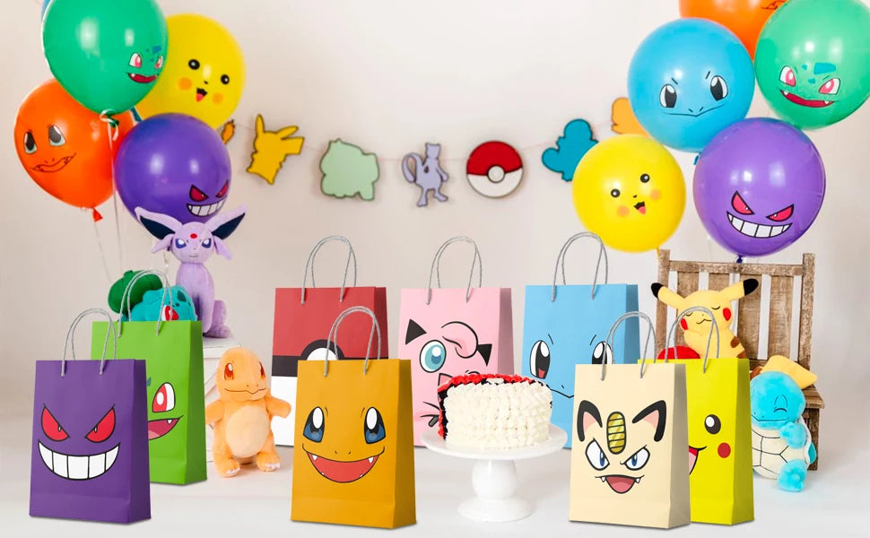 Pikachu Party Favour Bags-24 Pcs Pokemon Pikachu Party Bags for Pikachu Birthday Party Decorations&Pikachu Party Supplies - Big Tim's Magic Emporium