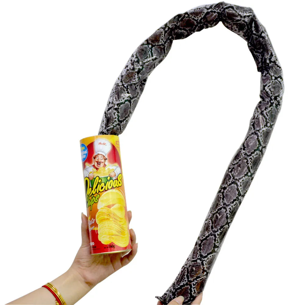 The Potato Chip Snake Stage Magic Tricks Snake Toy April Fool Day Halloween Party Jokes in A Can Gag Gift Scary Fries Fun Toys - Big Tim's Magic Emporium