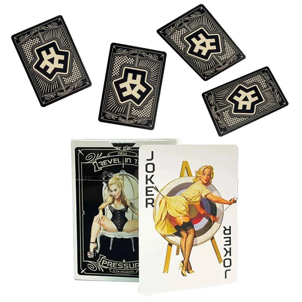 1Set Playing Cards Vintage Sexy Beautiful Lady Playing Cards Printing Board Game Poker Cards interesting Poker for Entertainment