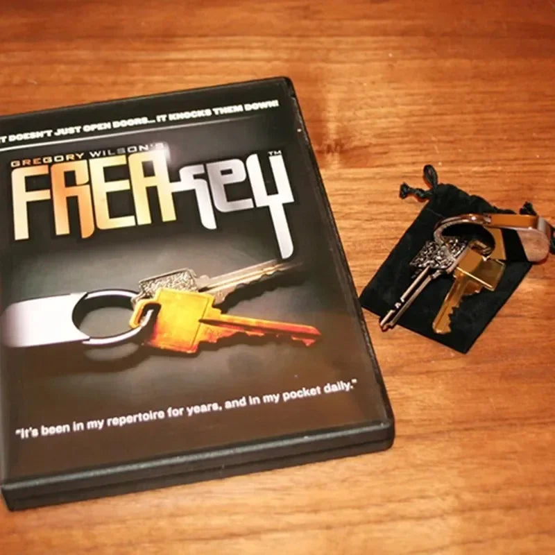 FreaKey By Gregory Wilson Magic Tricks Key Close Up Stage Magia Magie Prop Accessory Illusions Gimmicks Mentalism Street Funny - Big Tim's Magic Emporium