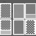 Hot Sale Fish Scale Stencil Face Painting Stencils Stencils For Painting Makeup Stencil Reusable Face Paint Stencils