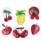 Sparkling Cherry & Fruit Sequined Nipple Pasties Set