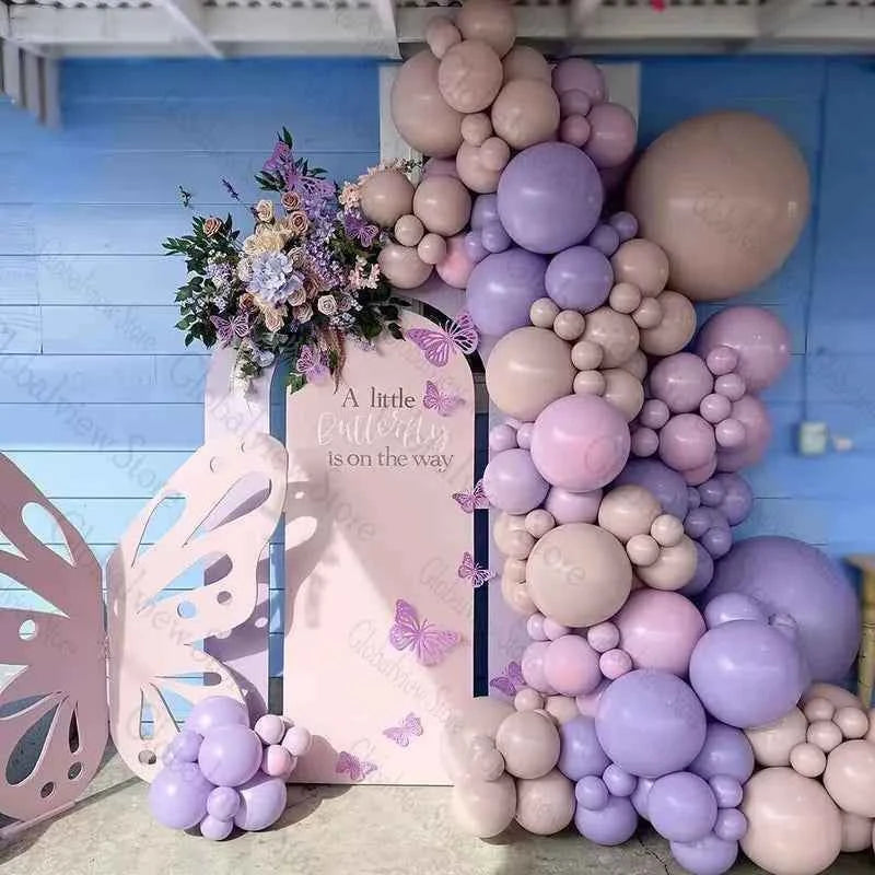 Purple Pink Butterfly Cutouts Hollow DIY Butterflies Decoration Baby Shower 1st Birthday Party Decor Supplies Girls Cut Out
