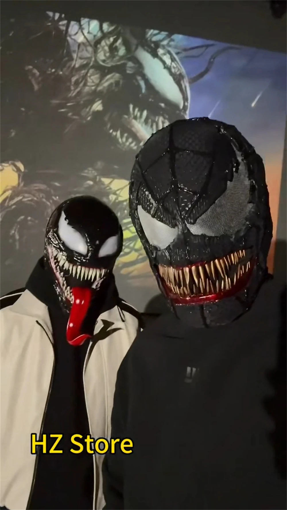 Venom 3: The Last Dance Venom Mask with Opened Mouth 1:1 Customizable Wearable Venom Helmet Movie Prop Halloween Cosplay Helmet - Big Tim's Magic Emporium