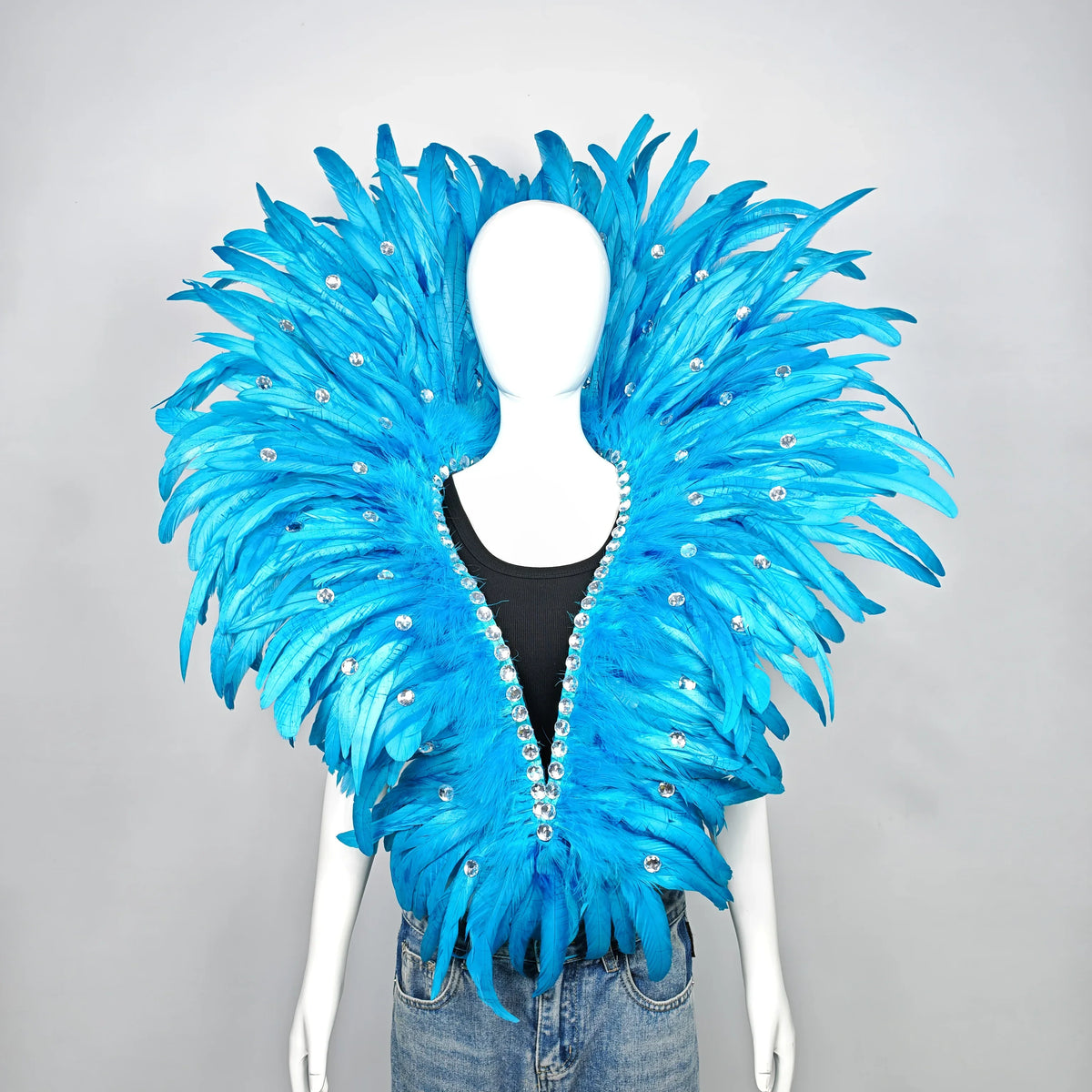 Carnival Graduation Ball Feather Shawl Scarf Stage Performance Prop