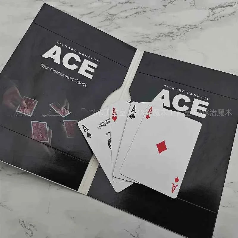 ACE By Richard Sanders Card Magic Tricks Magician Props Close Up Illusions Gimmicks + Video Tutorial Street Magic Trick Beginner