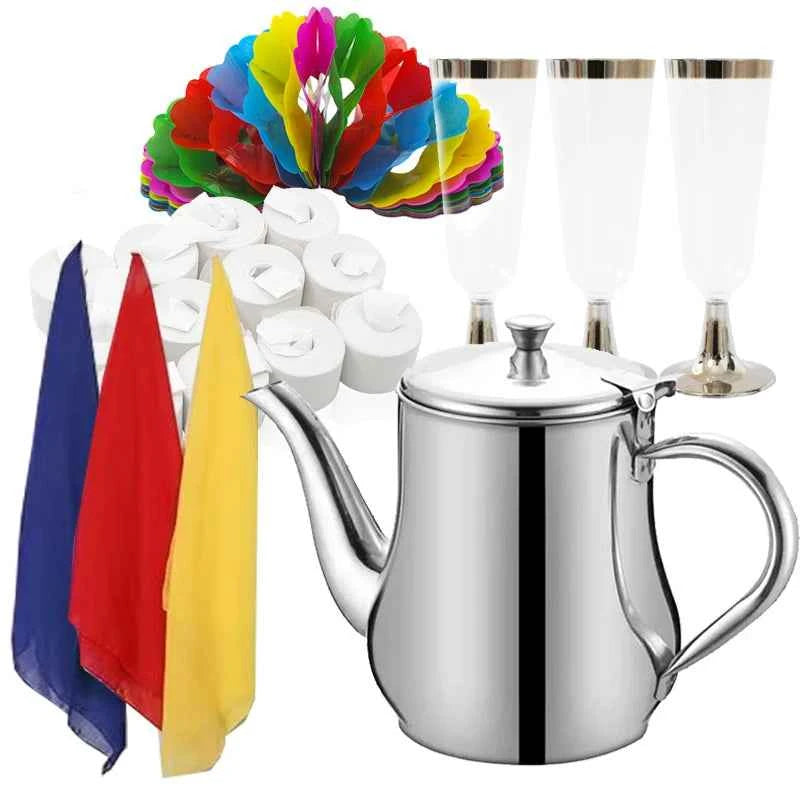 Magic Pot Conjures anything Appear Different Color Drink Silk Candy Stage Magic Illusion Mentalism Gimmick Prop Professional - Big Tim's Magic Emporium