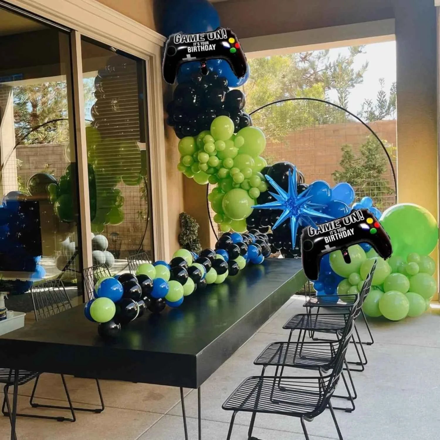 135pcs Game-themed Birthday Sets, Birthday Parties, Game Night Birthday Party Decorations, Create Immersive Esports Carnivals