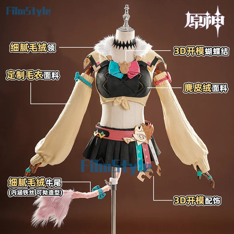 FilmStyle Genshin Impact Varesa Cosplay Costume Uniform Halloween Carnival Party Christmas Play Role Clothes Clothing for Women - Big Tim's Magic Emporium