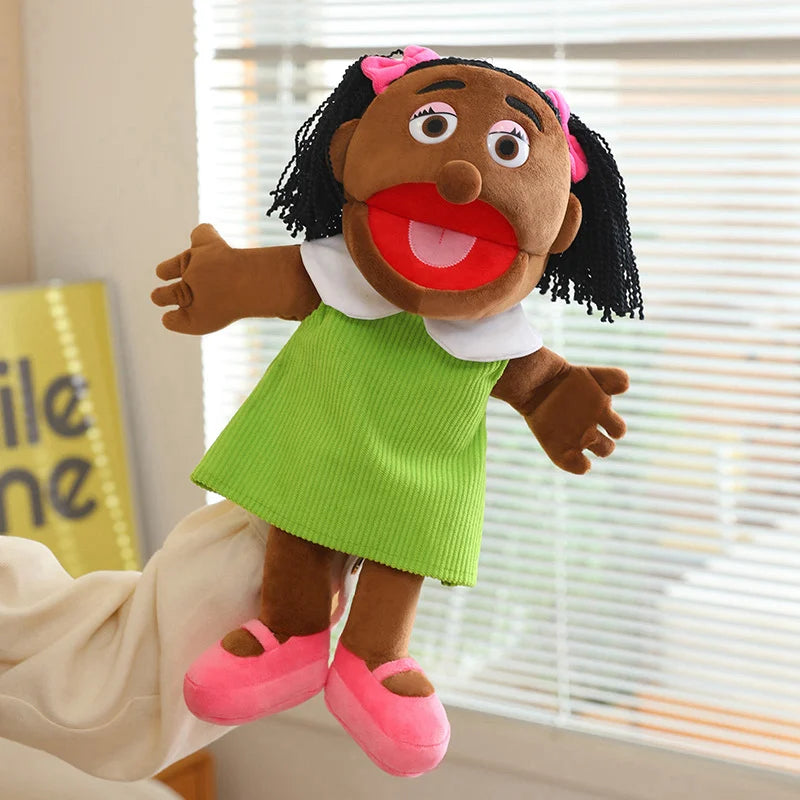 Family Hand Puppets – 38cm Plush Character Puppets for Storytelling & Role Play - Big Tim's Magic Emporium