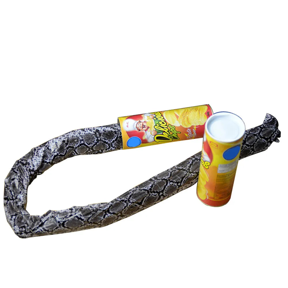 The Potato Chip Snake Stage Magic Tricks Snake Toy April Fool Day Halloween Party Jokes in A Can Gag Gift Scary Fries Fun Toys - Big Tim's Magic Emporium