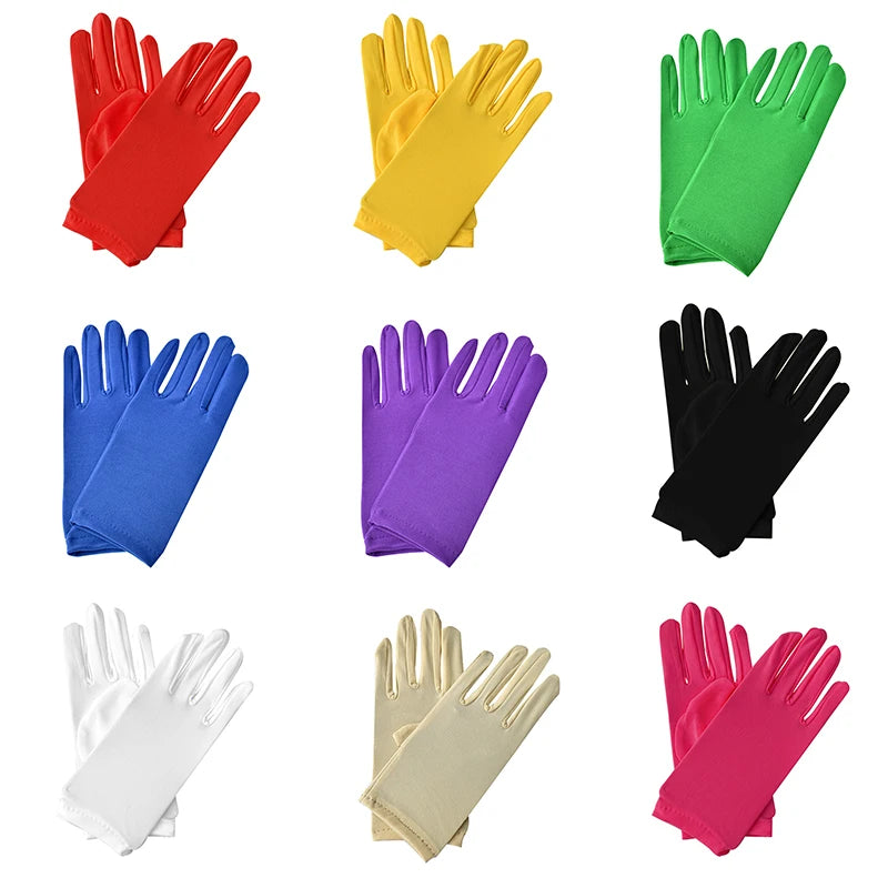 Festival Full Finger Performer Gloves Elastic Breathable Colorful Mitten Dance Cosplay Party Wedding Etiquette Glove Accessories - Big Tim's Magic Emporium