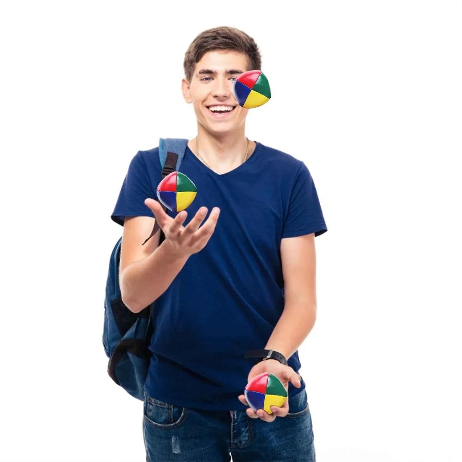 6 PCS Juggling Balls for Beginners Soft Juggle Ball Kit Easy-to-Handle Mini Juggling Balls Perfect for Fun and Stress Relief - Big Tim's Magic Emporium
