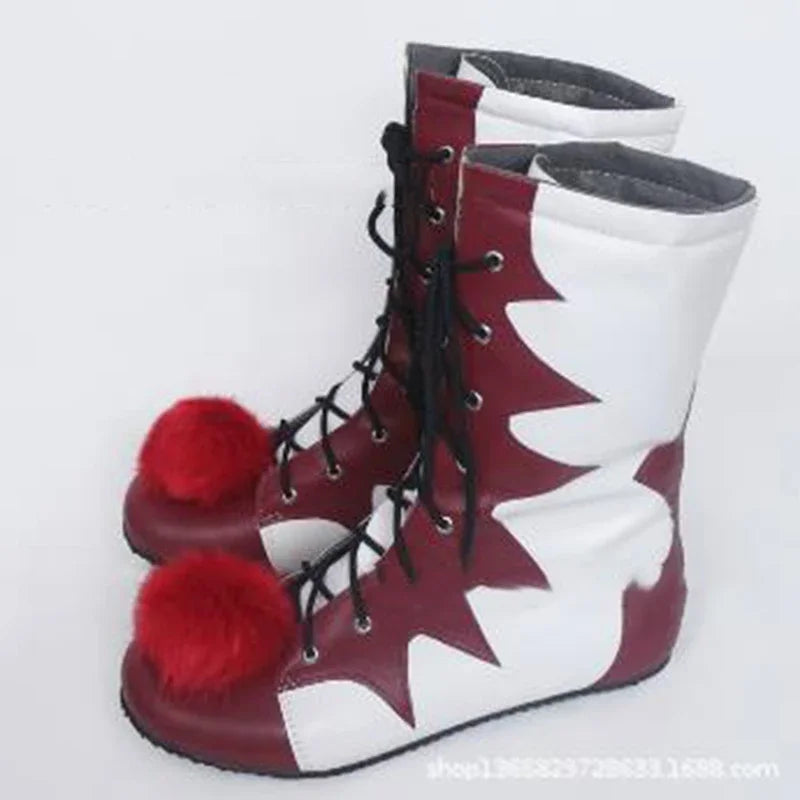 Stephen King's It Pennywise Shoes Mask Cosplay Scary Clown Boots Men Custom Halloween Christmas Costumes Accessories Party - Big Tim's Magic Emporium