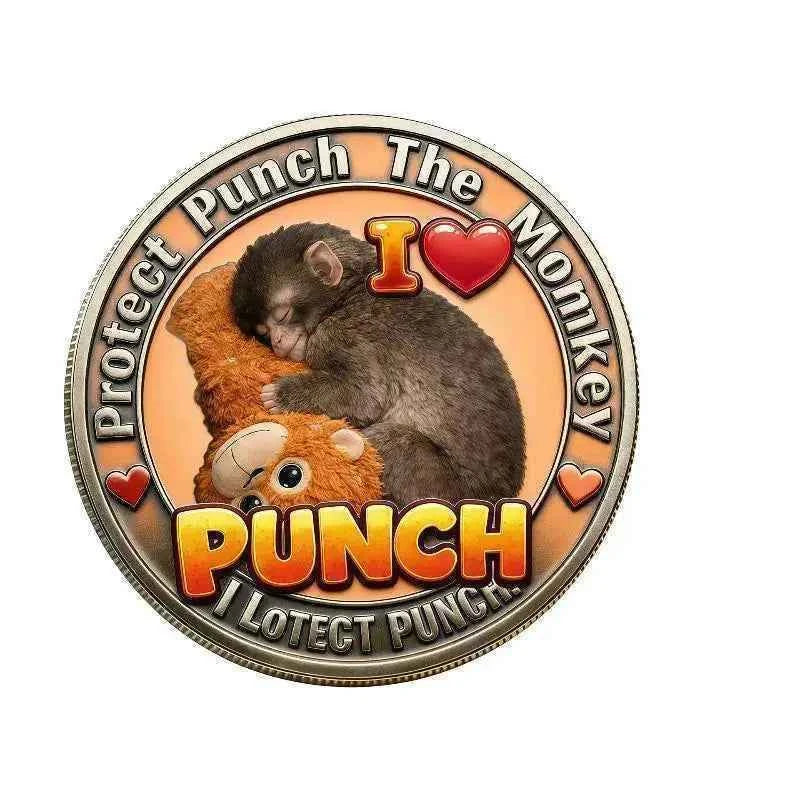 1Pcs Mental Health Motivational Challenge Coins Emotional Support Monkey Coin Inspirational Metal Challenge Coin