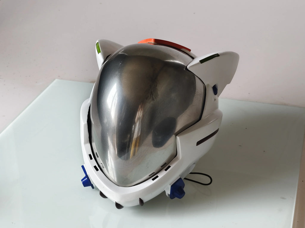 For Women Men Cos Masks Asuka Cos Langley Soryu Cosplay Helmet Anime Game Punk Makinami Illustrious Accessories Party Props Mask - Big Tim's Magic Emporium