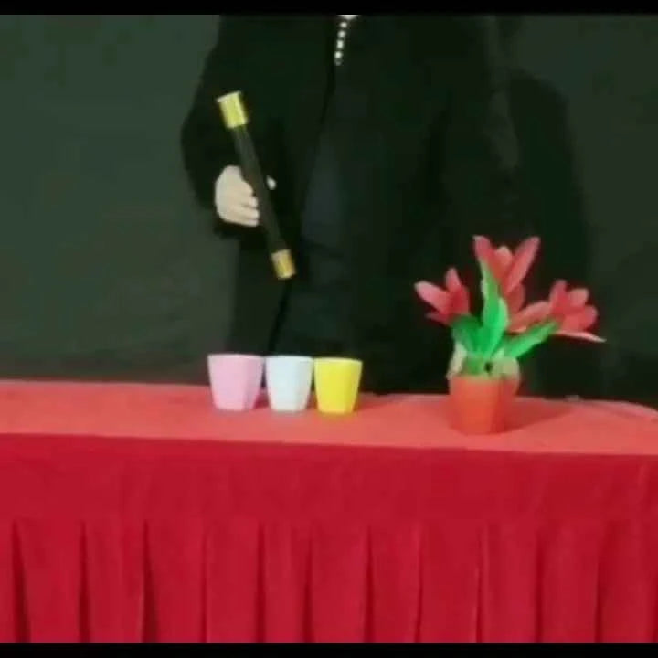 Magic Wand Turns Into Four Flower Cane To Flowers Magic Tricks Stage Wand Magia Mentalism Illusion Gimmick Props Magician