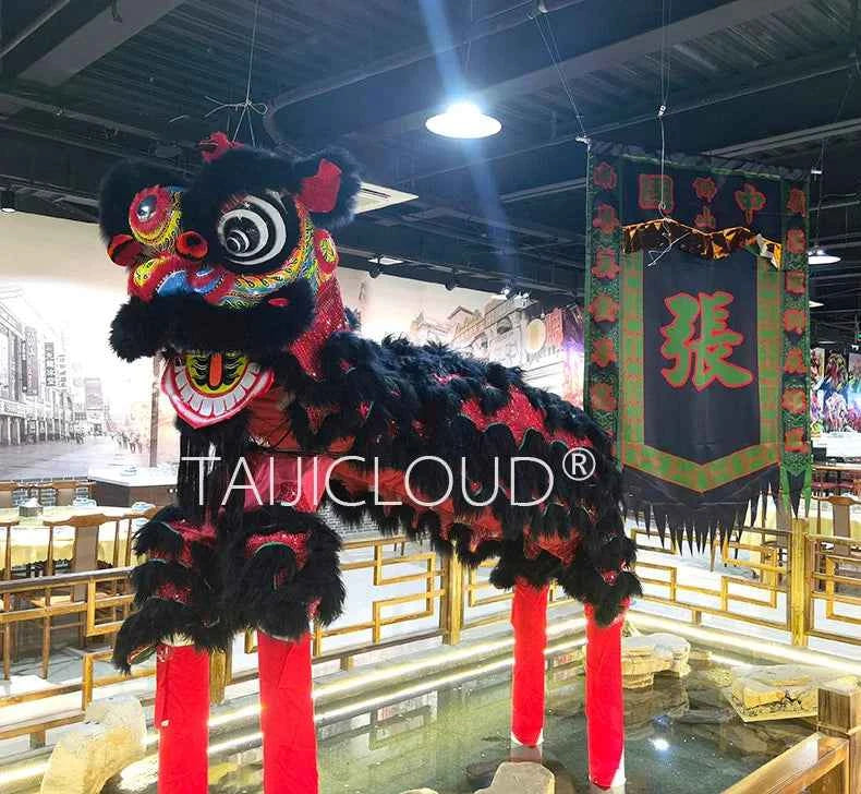 Southern Lion Dance Props for Adults, Double Performance Use, Wool Dragon Lantern, Authentic Lion Awakening Props.