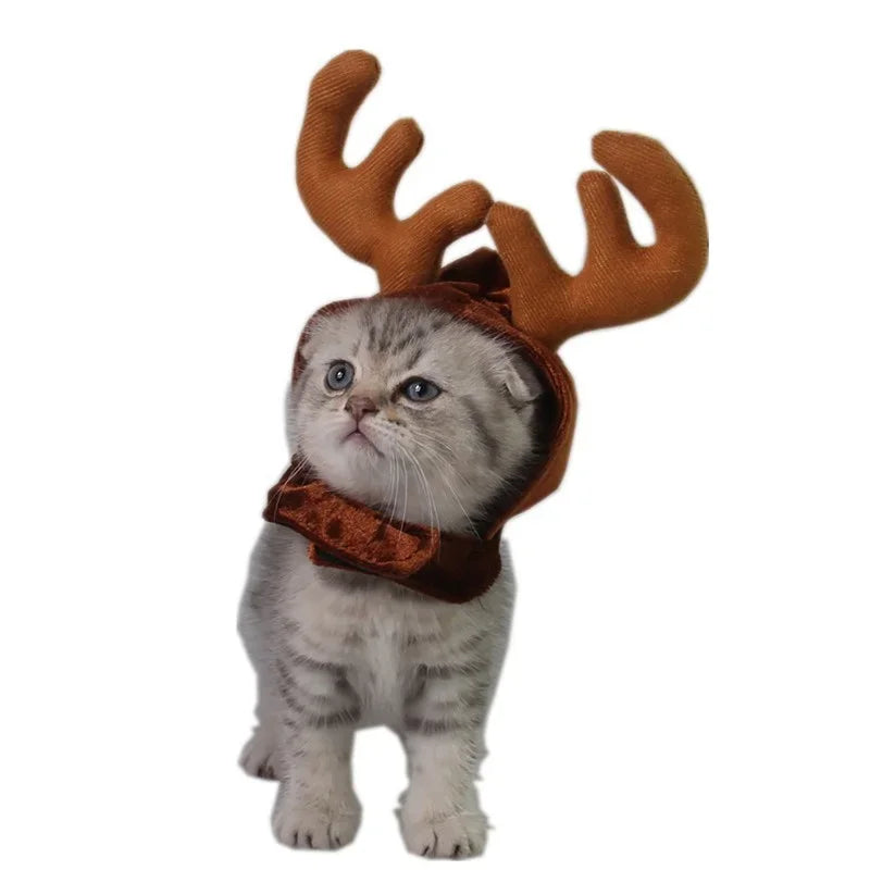 Pet Dog Cat Christmas Costumes Funny Santa Claus Costume for Dogs Cats Winter Warm Dog Cotton Clothes Funny Cute