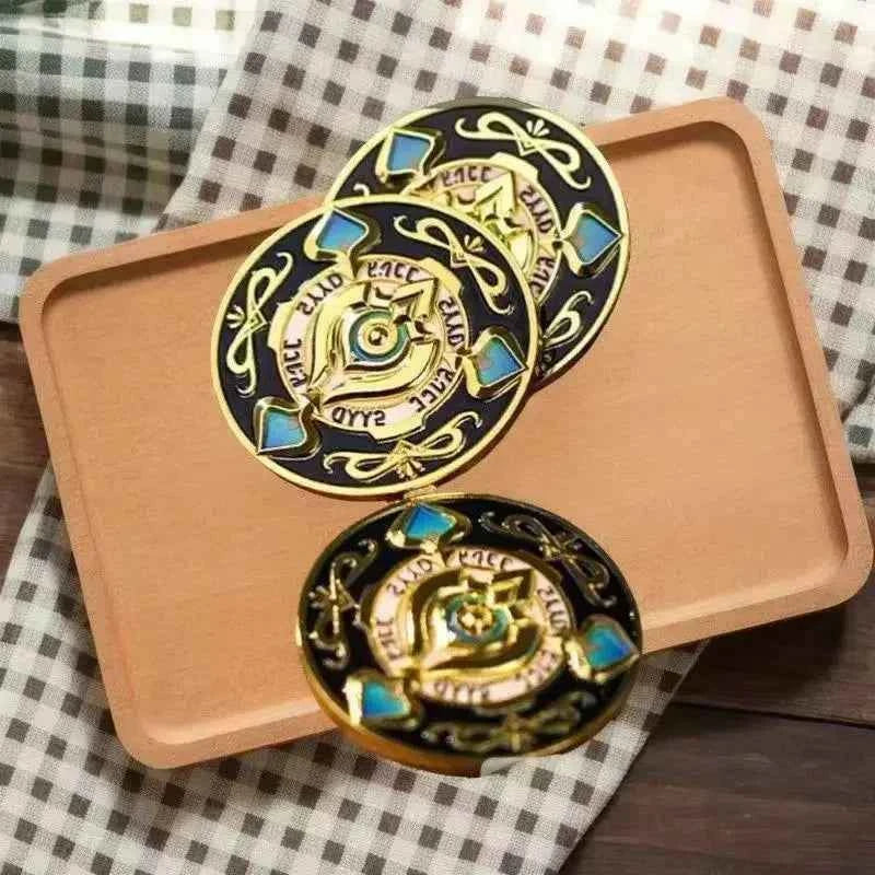 Hot Honkai:Star Rail 3D Metal Embossed Coins Currency Aventurine's Token for Trailblazer Souvenir Cosplay Props Accessories Gift