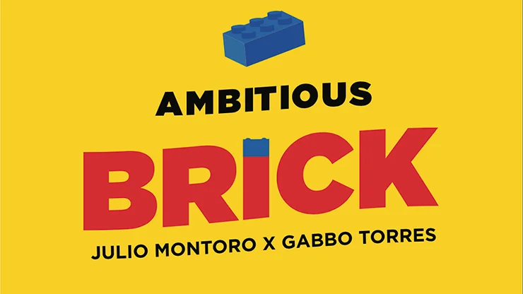 AMBITIOUS BRICK by Julio Montoro Magic Tricks Close Up Performer Illusions Magician Gimmicks Props - Big Tim's Magic Emporium