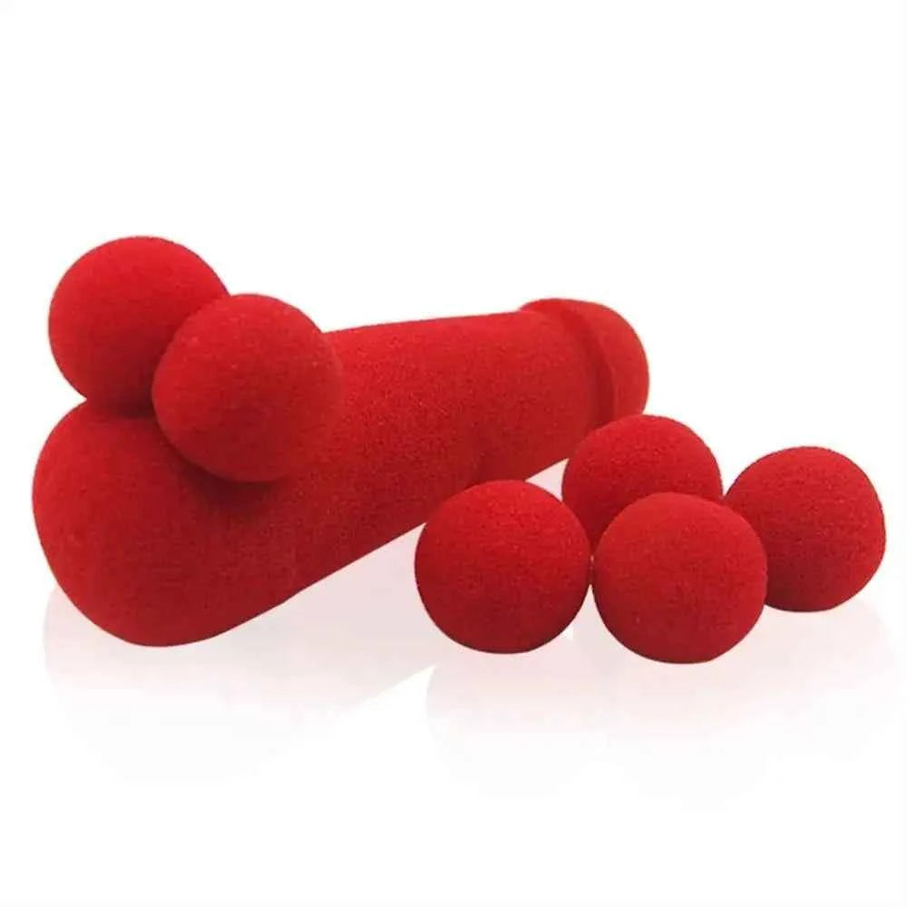 Red Sponge Balls Magic Trick Sponge Funny Gadgets Gimmick Small Sponge Brother Performing Magic Prop Magic Red Sponge