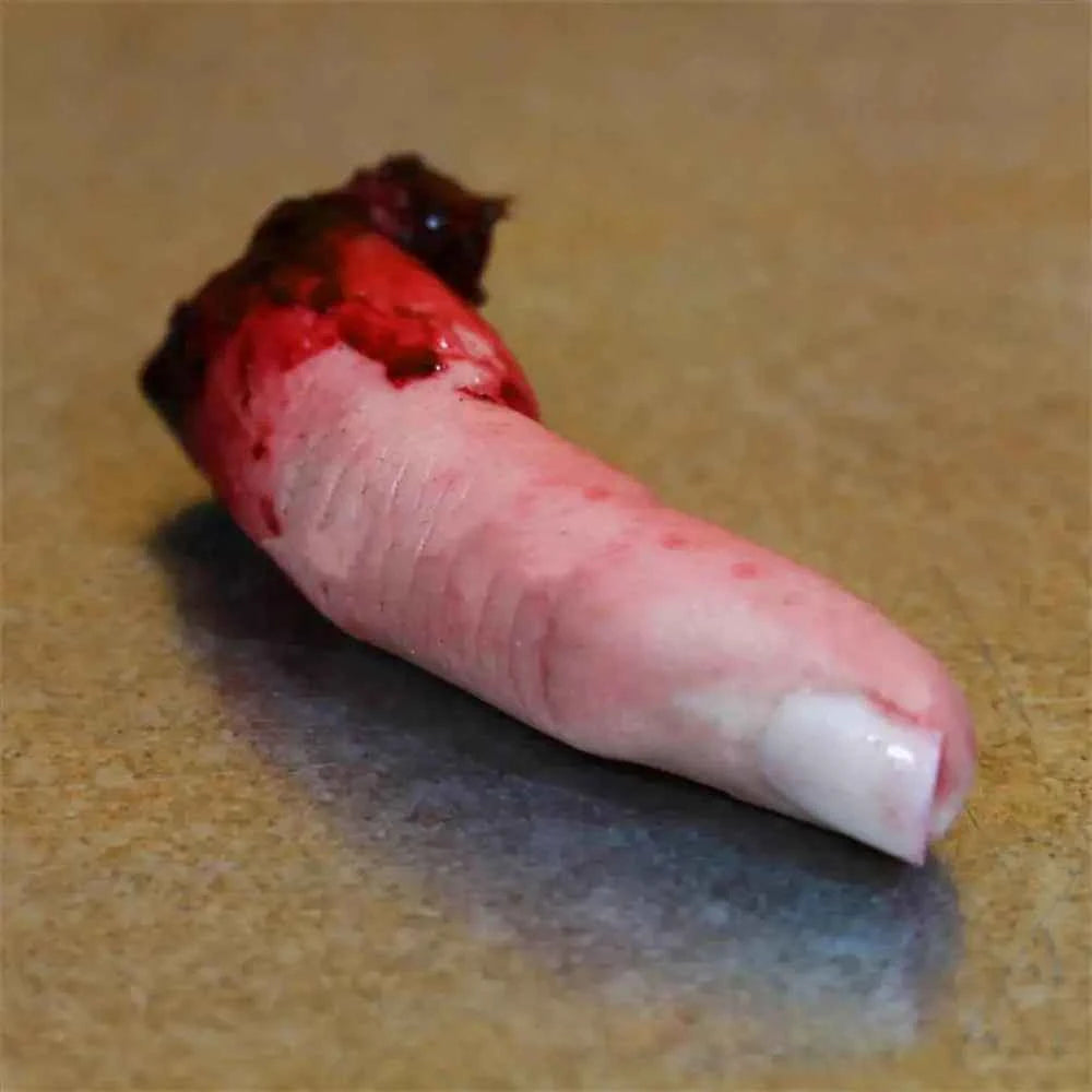 Halloween Horror Bloody Finger Prank Prop Bloody Severed Finger Realistic bloody severed finger scary props scary Fake Finger