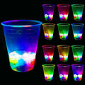 LED Glowing Party Cups Light Up Flashing Plastic Cup for Night Club Rave Wedding Birthday Event Favor Decoration Supplies Bulk