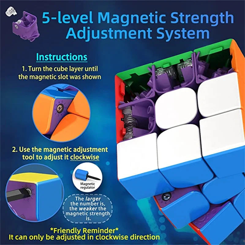 MOYU WeiLong WR M MagLev 2021 3X3 Magnetic Levitation Weilong WRM 2021 Lite Magic Speed Cube Professional Fidget Toys