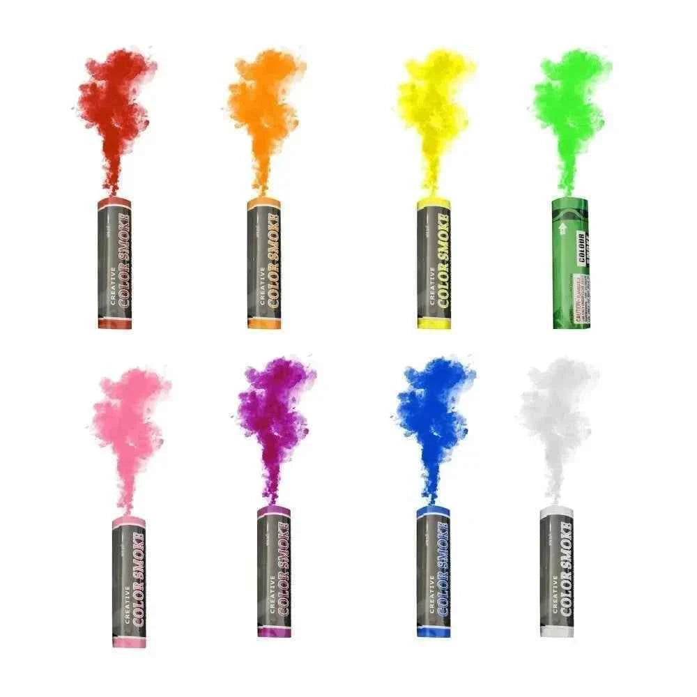 Multiple Pieces Colorful Handheld Smokes Stage Atmosphere Prop Studio Wedding Celebrations Party Supplies Decorations 8 Colors